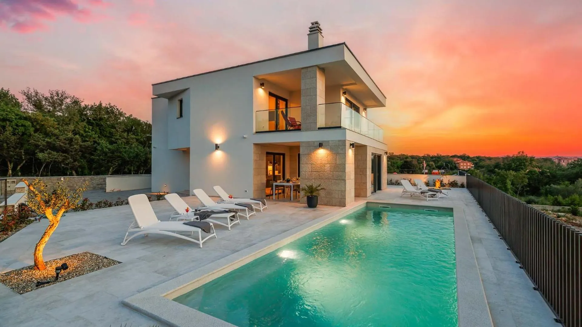 Villa Amaris In Malinska With Sea View, Krk Croatia